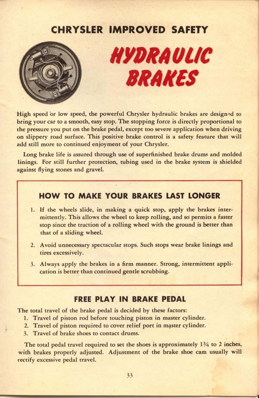 1946 Chrysler Owners Manual Page 7